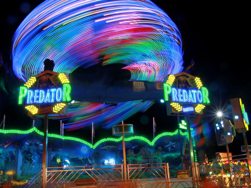 Langzeit Belichtung Hofer Volksfest 2019 – Foto 90