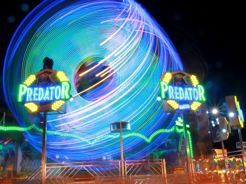 Langzeit Belichtung Hofer Volksfest 2019 – Foto 91