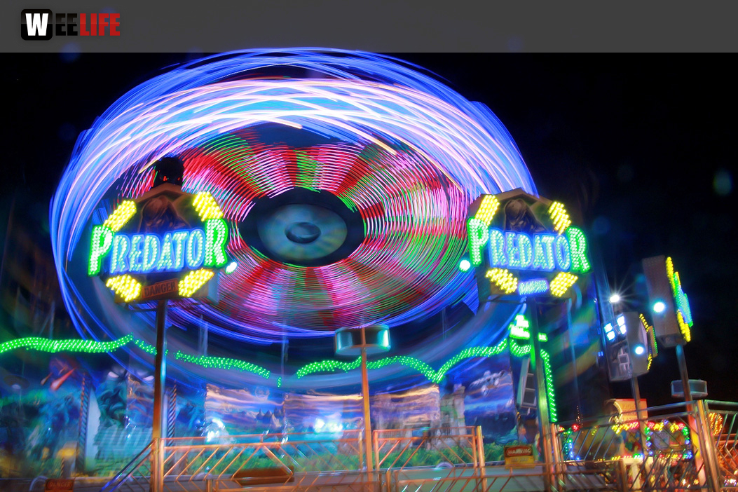Langzeit Belichtung Hofer Volksfest 2019