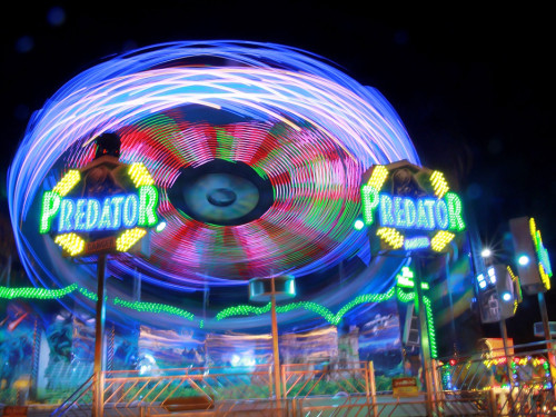 Langzeit Belichtung Hofer Volksfest 2019 – Foto 93