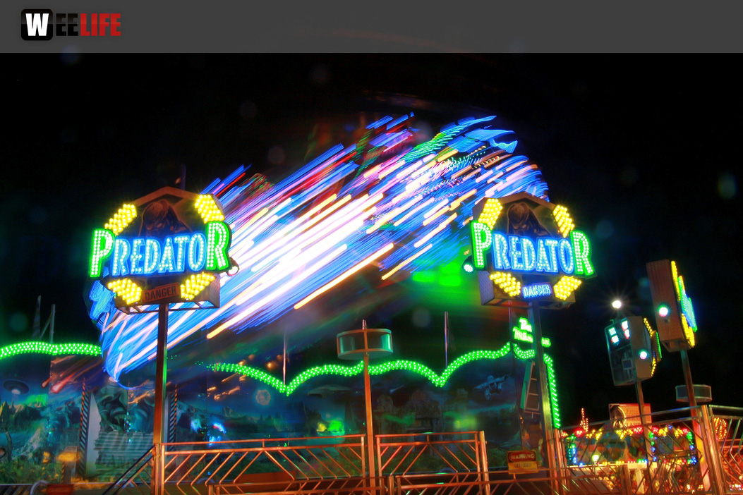 Langzeit Belichtung Hofer Volksfest 2019
