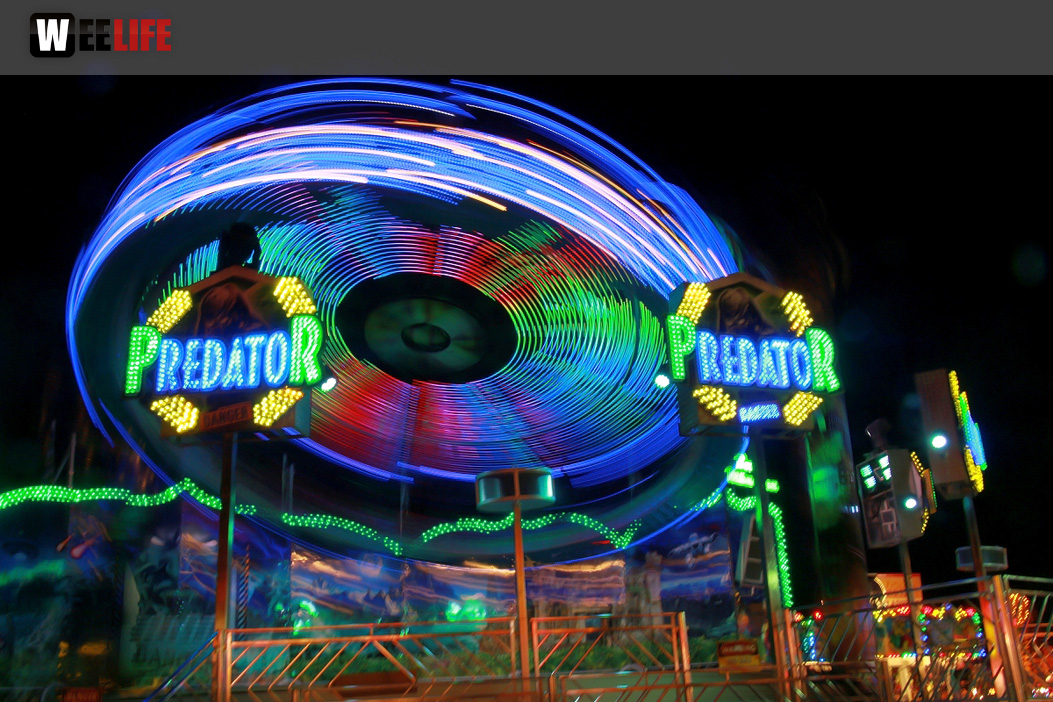 Langzeit Belichtung Hofer Volksfest 2019