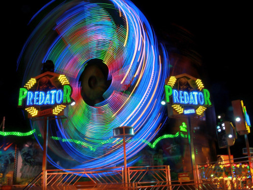 Langzeit Belichtung Hofer Volksfest 2019 – Foto 96