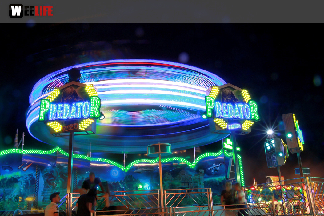 Langzeit Belichtung Hofer Volksfest 2019