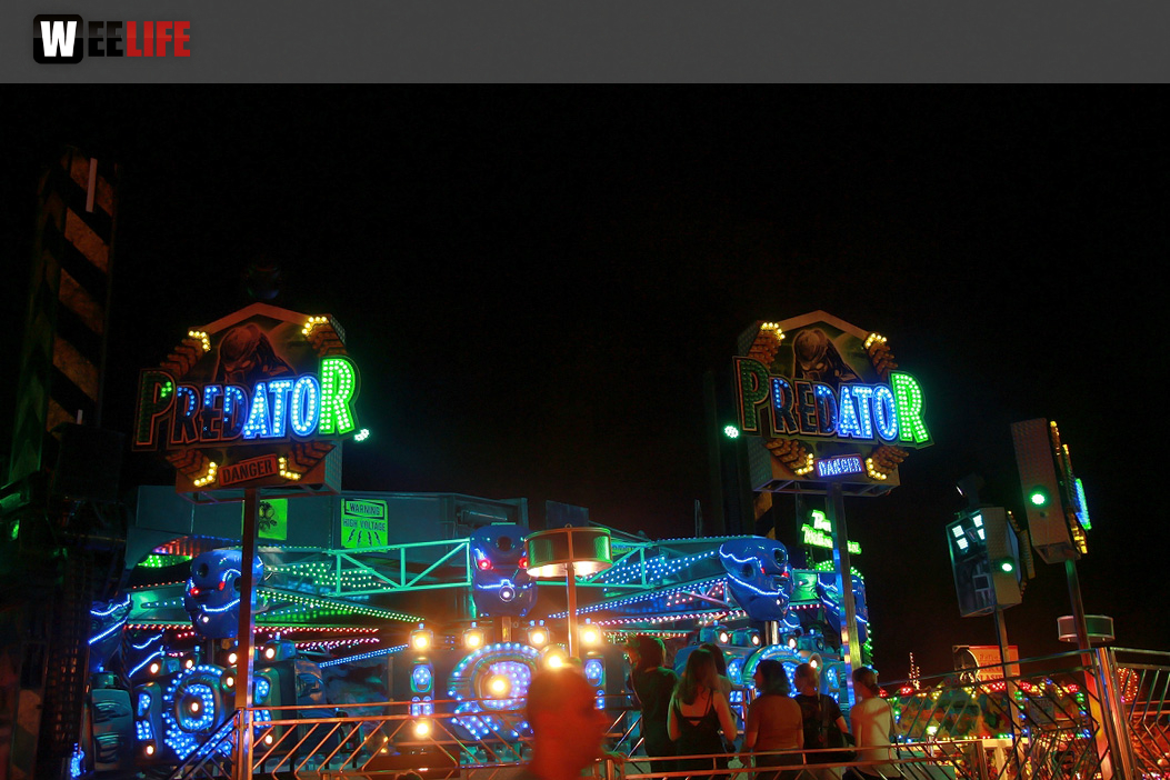 Langzeit Belichtung Hofer Volksfest 2019
