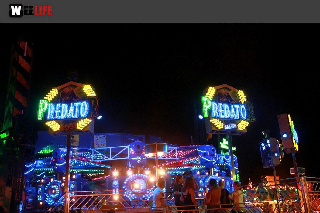 Langzeit Belichtung Hofer Volksfest 2019