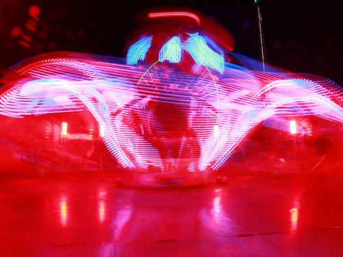 Langzeit Belichtung Hofer Volksfest 2019 – Foto 103