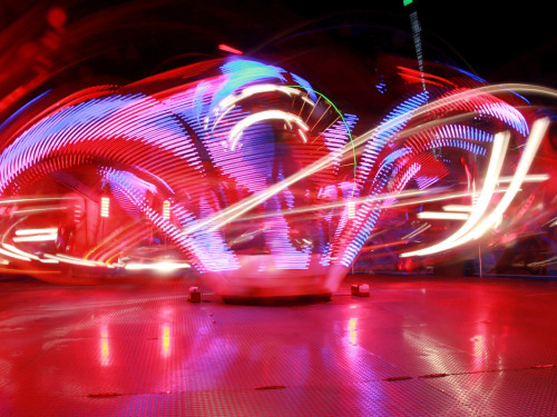 Langzeit Belichtung Hofer Volksfest 2019 – Foto 105