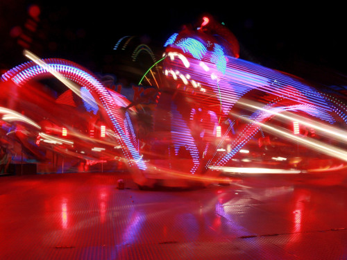 Langzeit Belichtung Hofer Volksfest 2019 – Foto 106