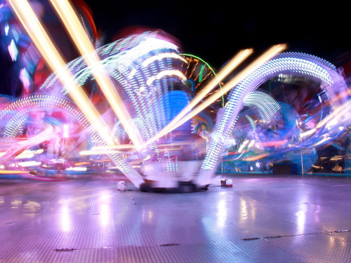 Langzeit Belichtung Hofer Volksfest 2019 – Foto 107