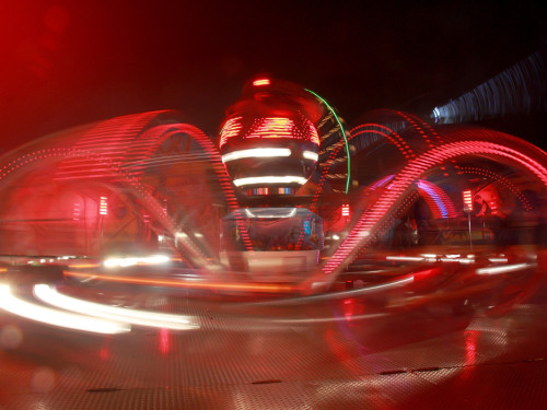 Langzeit Belichtung Hofer Volksfest 2019 – Foto 112