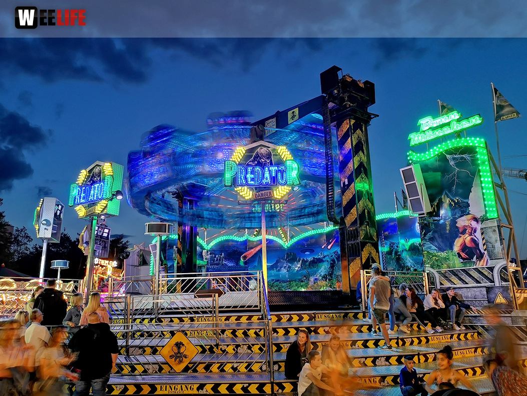 Langzeit Belichtung Hofer Volksfest 2019