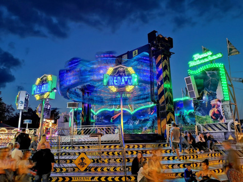 Langzeit Belichtung Hofer Volksfest 2019 – Foto 122