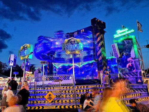 Langzeit Belichtung Hofer Volksfest 2019 – Foto 123