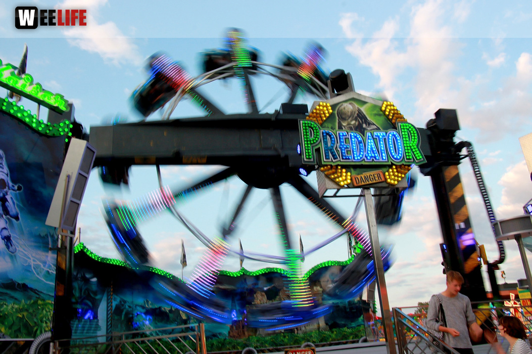 Langzeit Belichtung Hofer Volksfest 2019