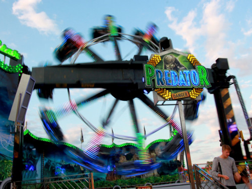 Langzeit Belichtung Hofer Volksfest 2019 – Foto 124