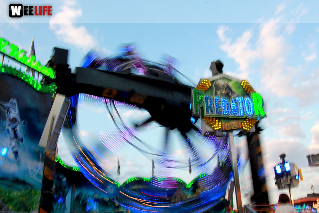 Langzeit Belichtung Hofer Volksfest 2019