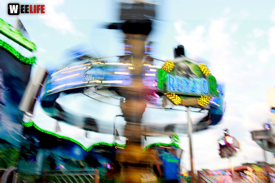 Langzeit Belichtung Hofer Volksfest 2019
