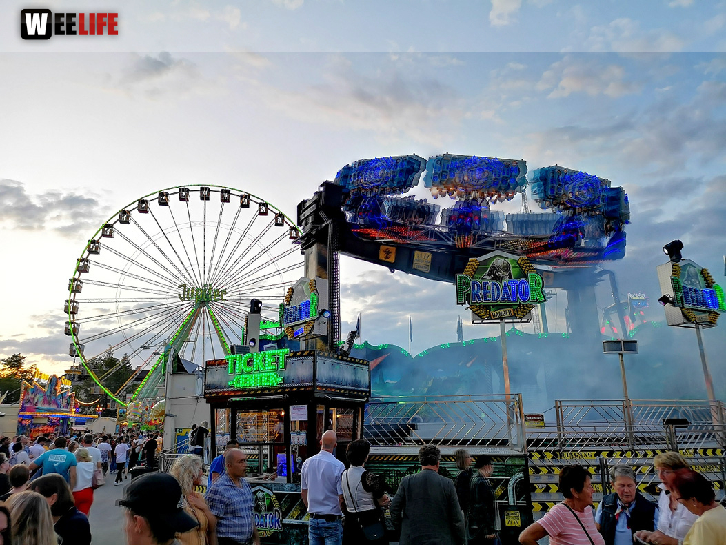 Langzeit Belichtung Hofer Volksfest 2019