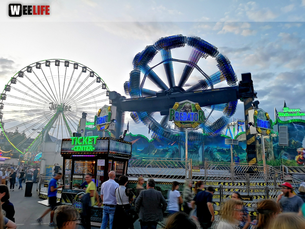 Langzeit Belichtung Hofer Volksfest 2019