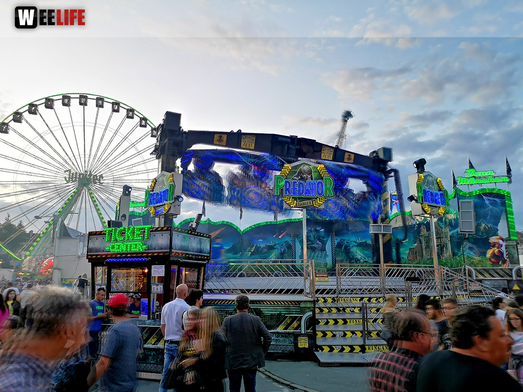 Langzeit Belichtung Hofer Volksfest 2019