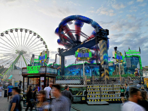 Langzeit Belichtung Hofer Volksfest 2019 – Foto 131