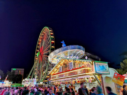 Langzeit Belichtung Hofer Volksfest 2019 – Foto 132