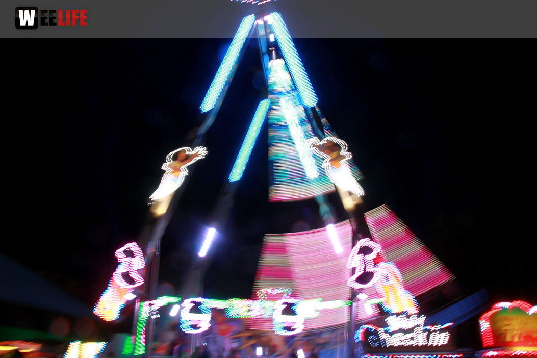 Langzeit Belichtung Hofer Volksfest 2019