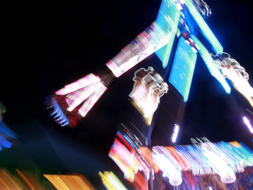 Langzeit Belichtung Hofer Volksfest 2019 – Foto 134