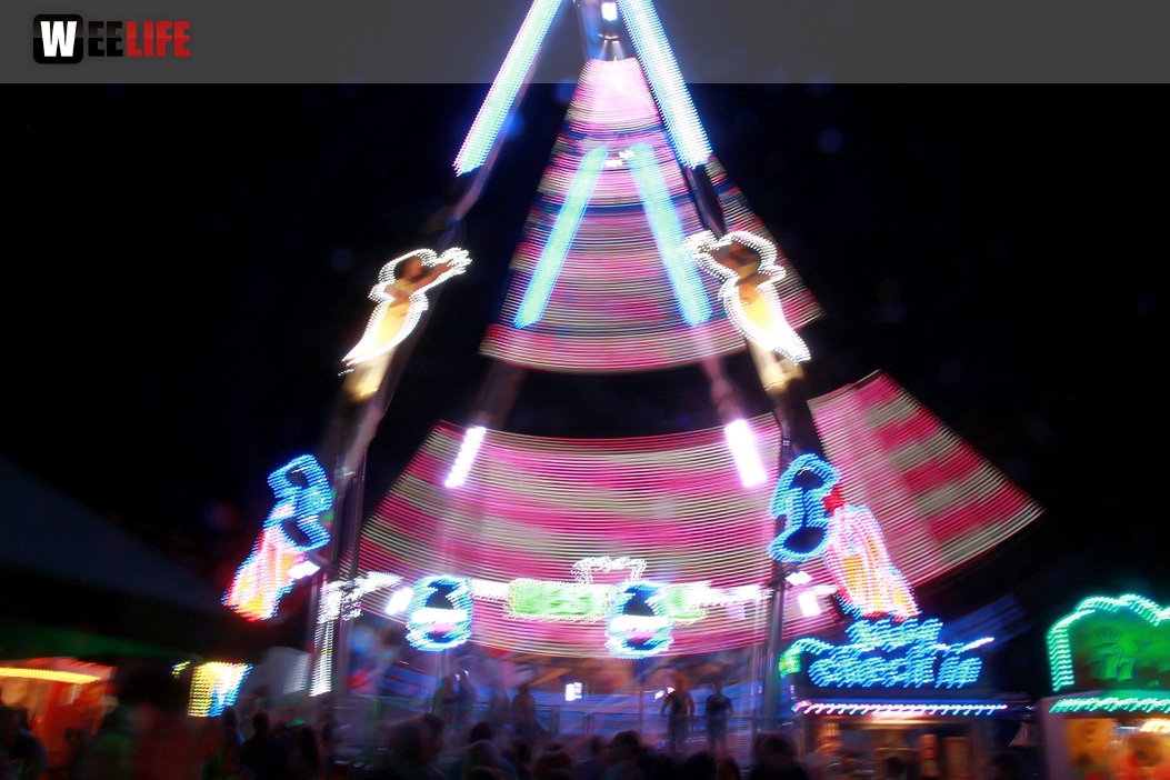 Langzeit Belichtung Hofer Volksfest 2019