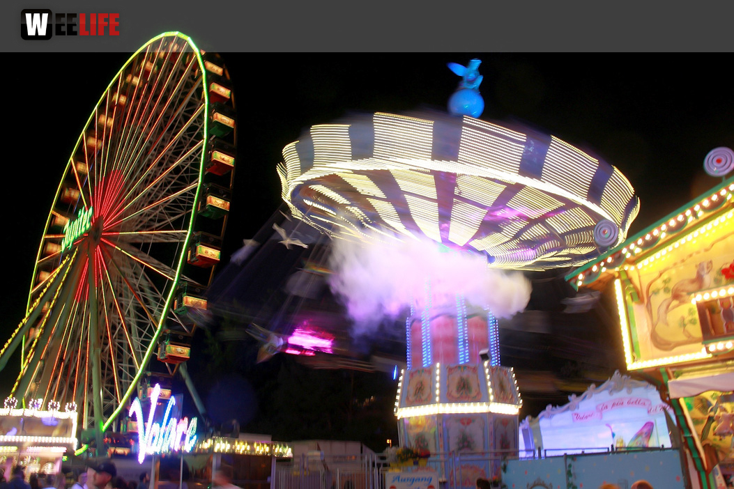 Langzeit Belichtung Hofer Volksfest 2019