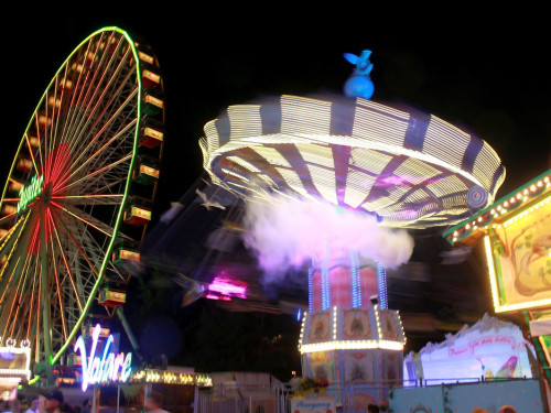 Langzeit Belichtung Hofer Volksfest 2019 – Foto 140
