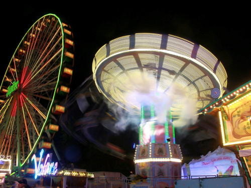 Langzeit Belichtung Hofer Volksfest 2019 – Foto 142