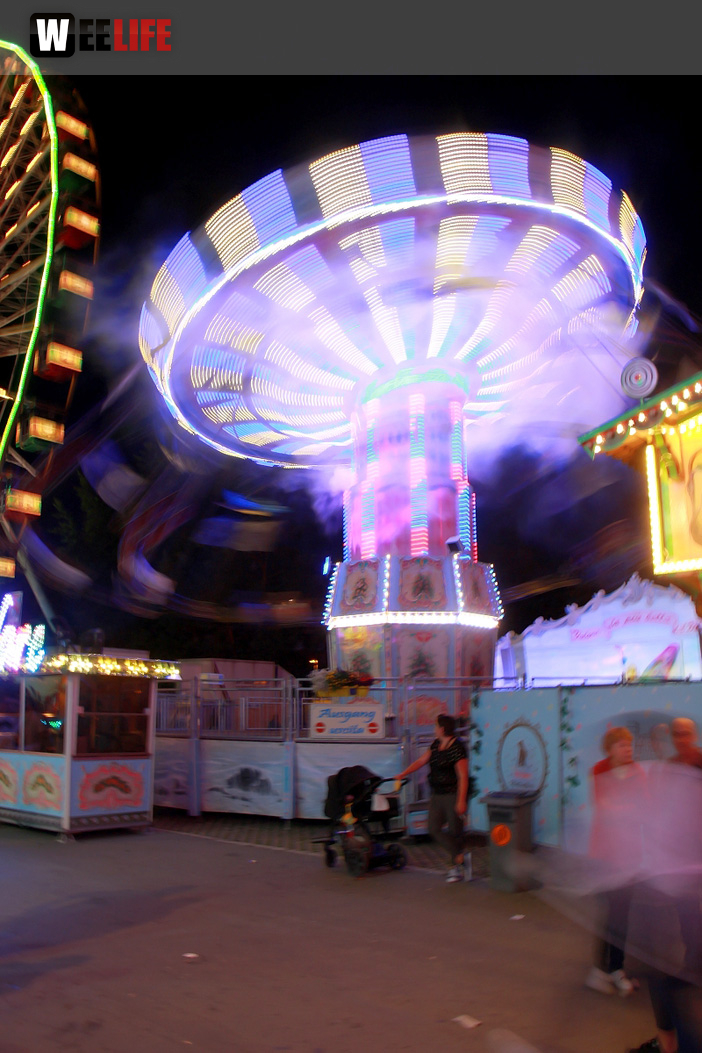 Langzeit Belichtung Hofer Volksfest 2019