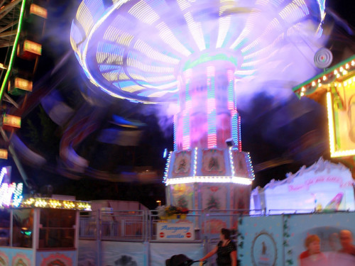 Langzeit Belichtung Hofer Volksfest 2019 – Foto 143