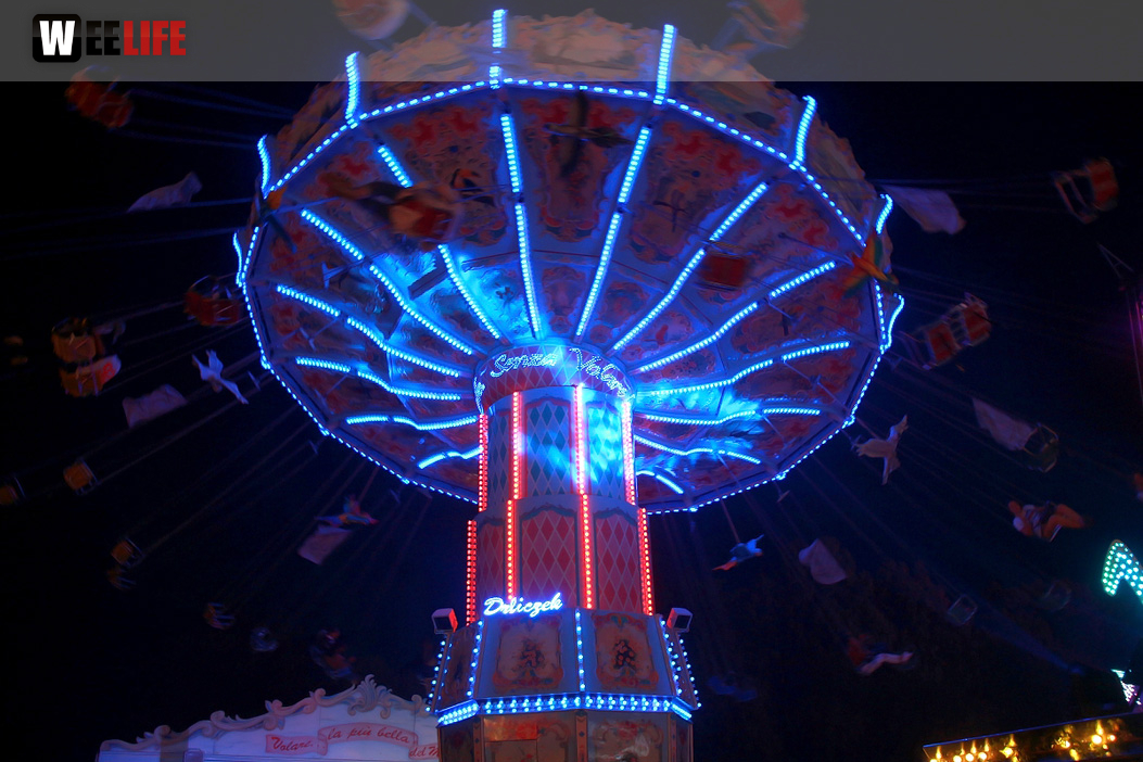 Langzeit Belichtung Hofer Volksfest 2019