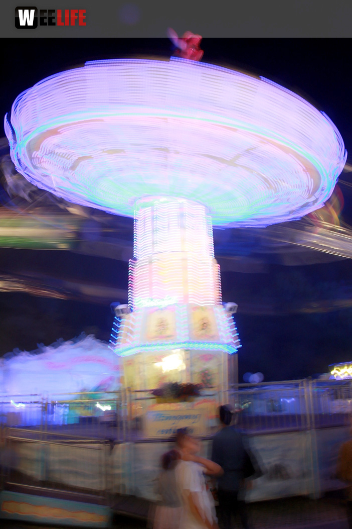 Langzeit Belichtung Hofer Volksfest 2019