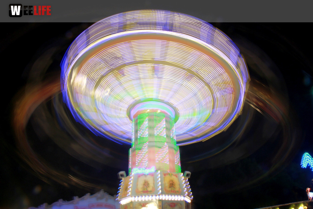 Langzeit Belichtung Hofer Volksfest 2019