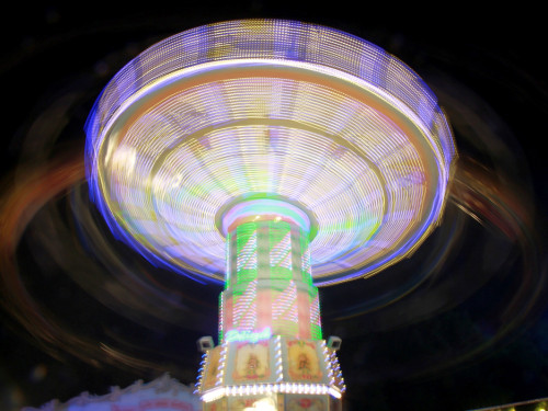 Langzeit Belichtung Hofer Volksfest 2019 – Foto 147