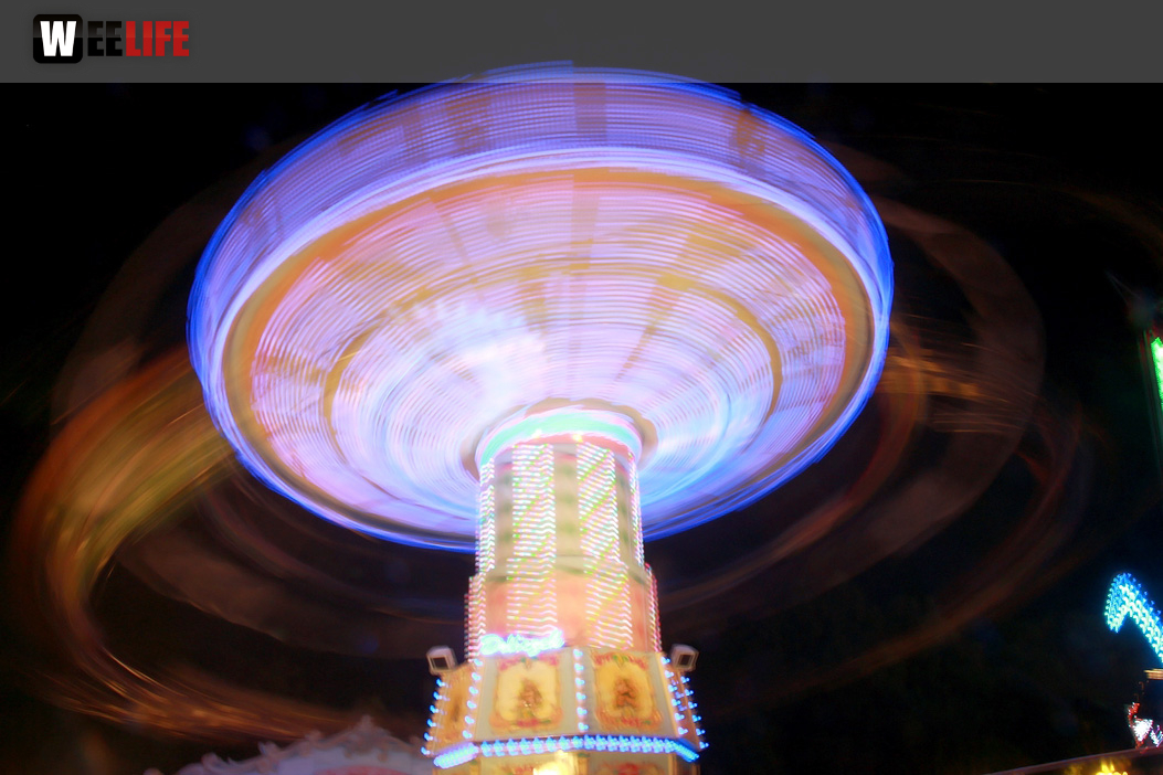 Langzeit Belichtung Hofer Volksfest 2019