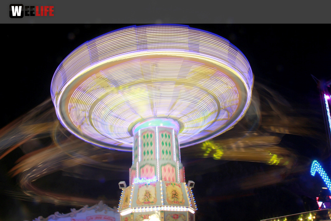 Langzeit Belichtung Hofer Volksfest 2019