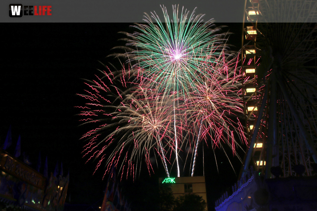 Abschlussfeuerwerk Hofer Volksfest 2019