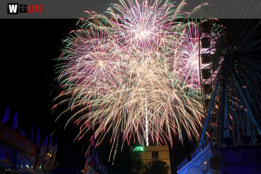 Abschlussfeuerwerk Hofer Volksfest 2019