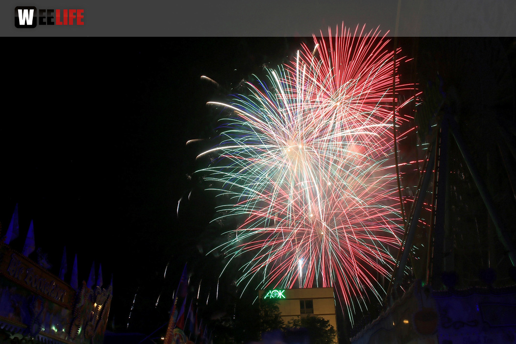 Abschlussfeuerwerk Hofer Volksfest 2019
