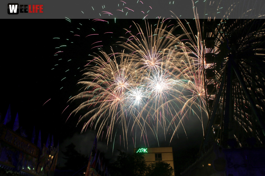 Abschlussfeuerwerk Hofer Volksfest 2019