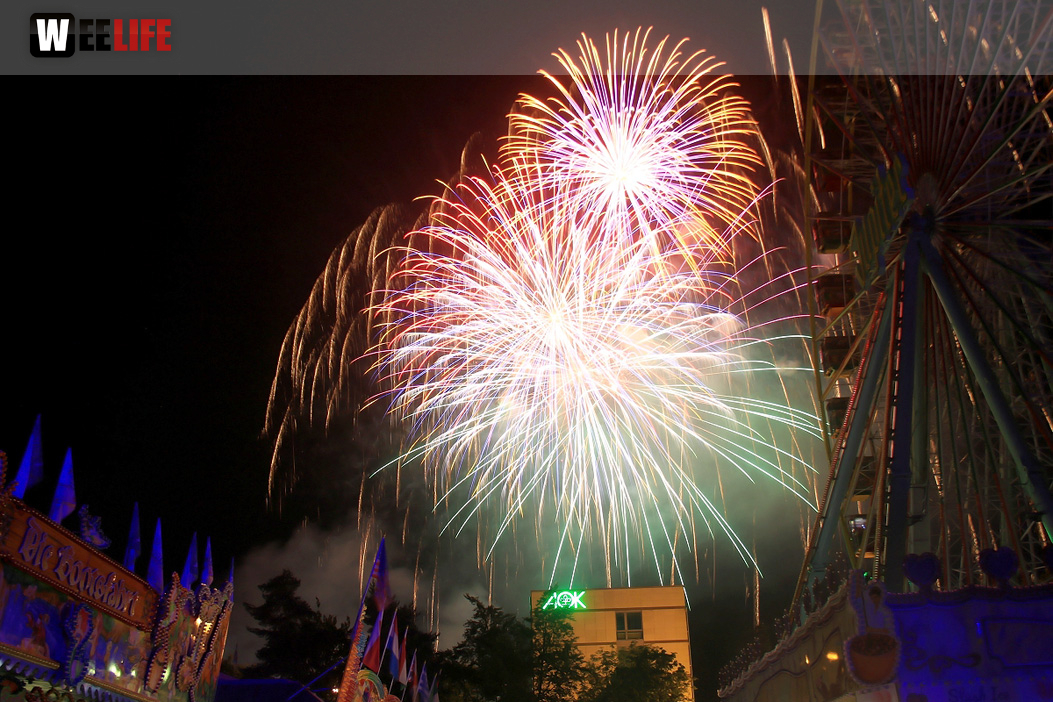 Abschlussfeuerwerk Hofer Volksfest 2019