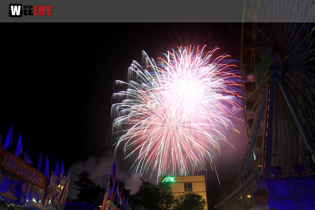Abschlussfeuerwerk Hofer Volksfest 2019