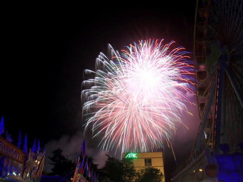 Abschlussfeuerwerk Hofer Volksfest 2019 – Foto 11