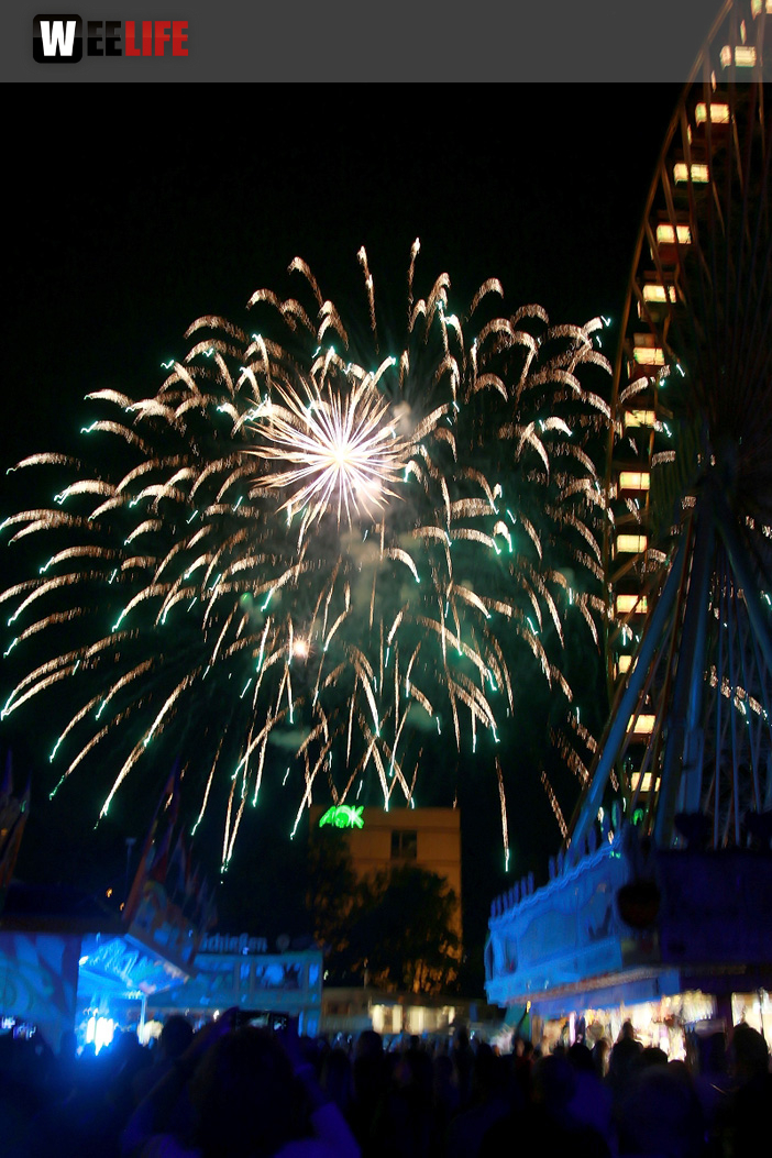 Abschlussfeuerwerk Hofer Volksfest 2019