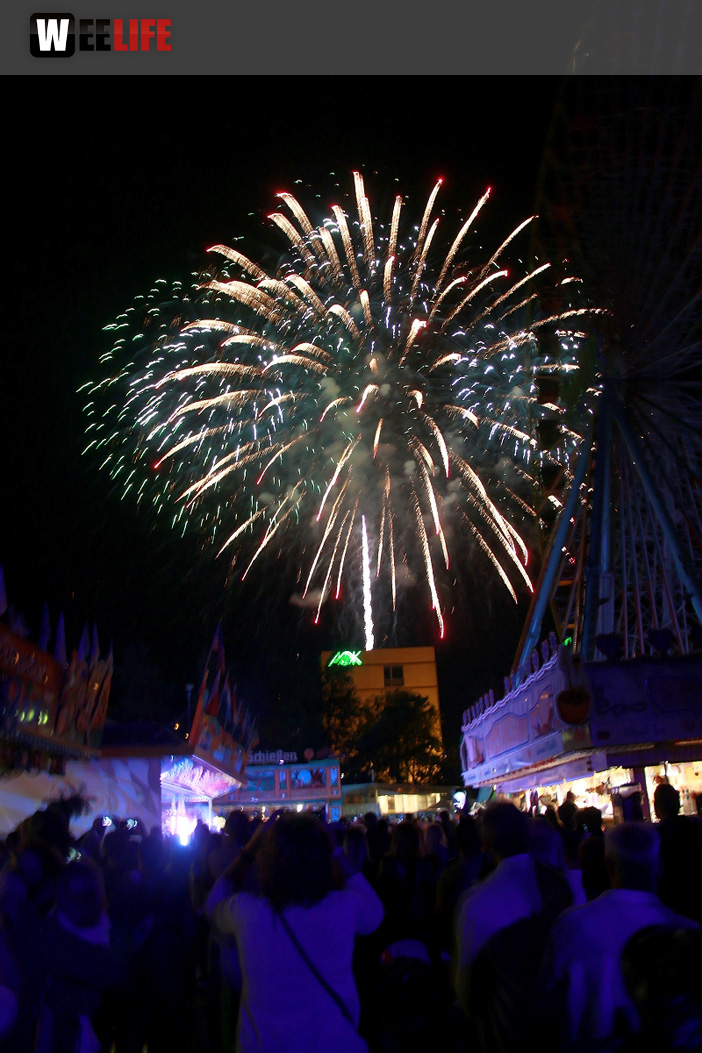 Abschlussfeuerwerk Hofer Volksfest 2019